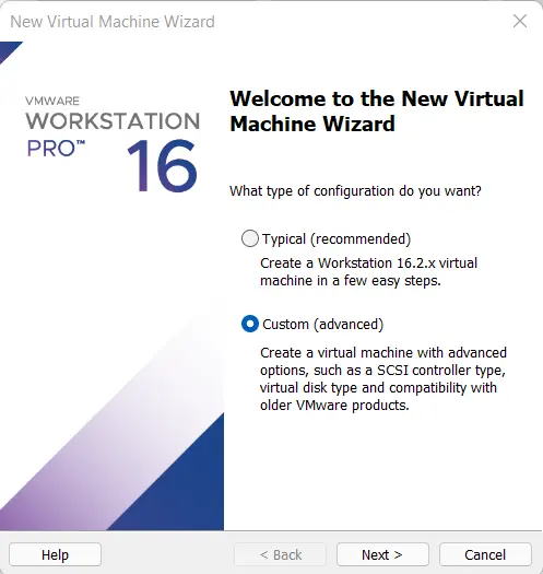 Create Virtual Machine in VMware