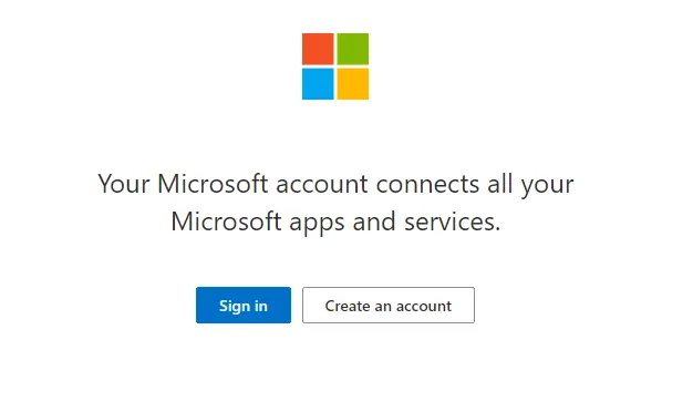 Create a Microsoft Account