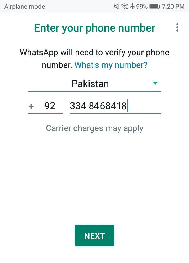 Create a WhatsApp account