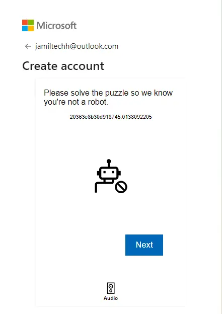 Create account solve puzzle