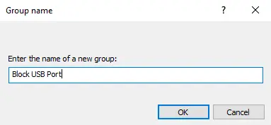 Create new group Kaspersky