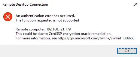 CredSSP Encryption Oracle Remediation