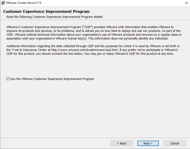 Customer experience improvement program