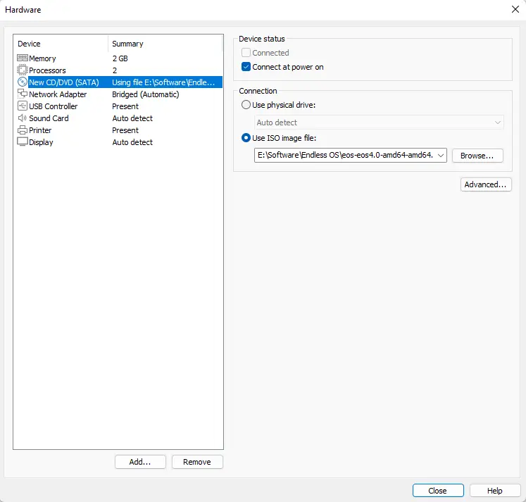 Customize virtual machine hardware