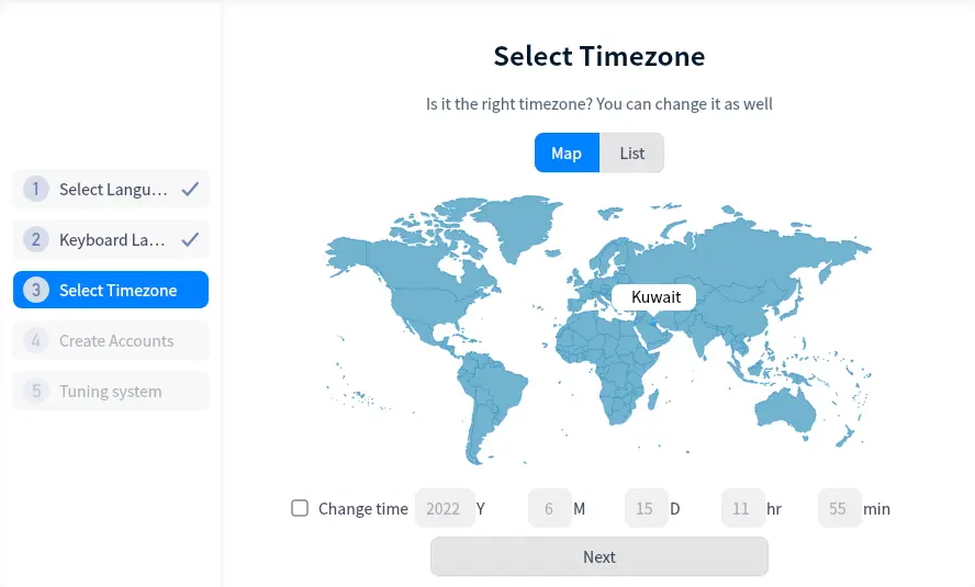 Deepin android select time zone