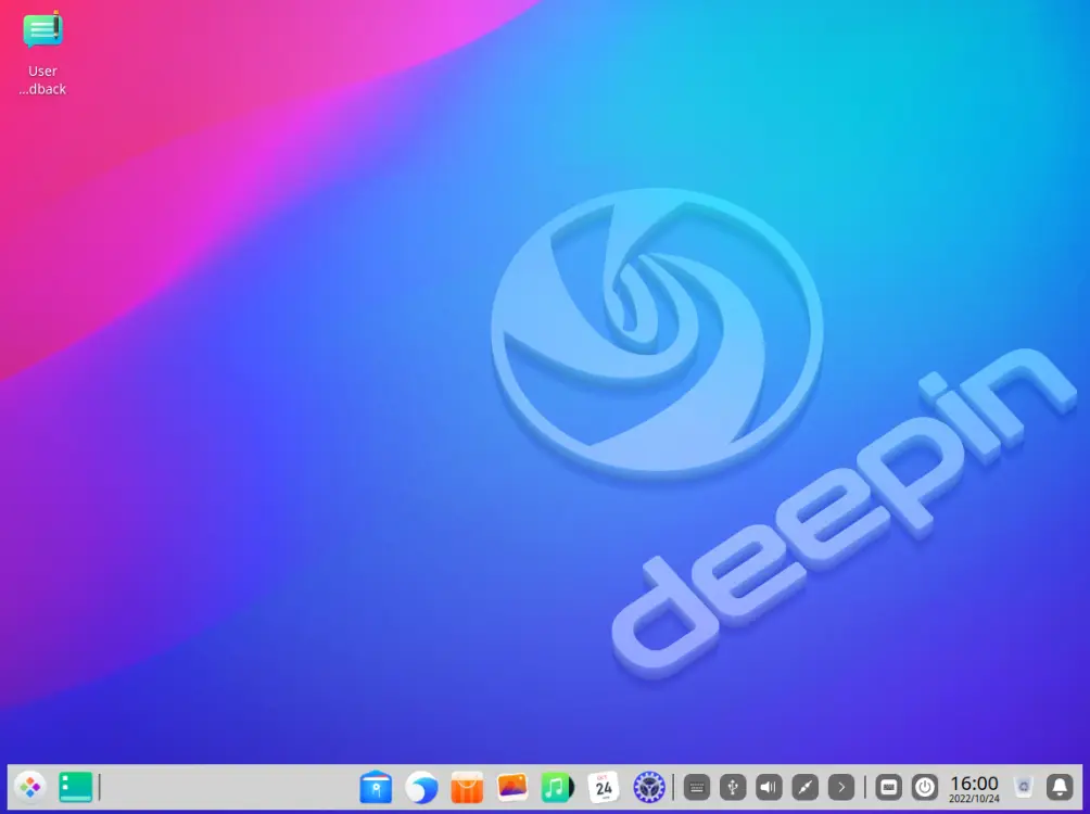 Desktop deepin Linux