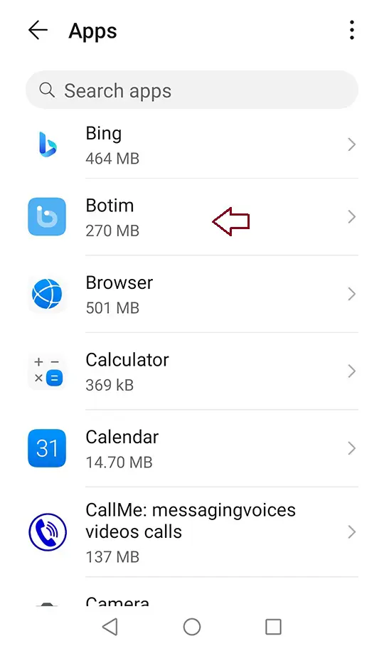 Device settings apps