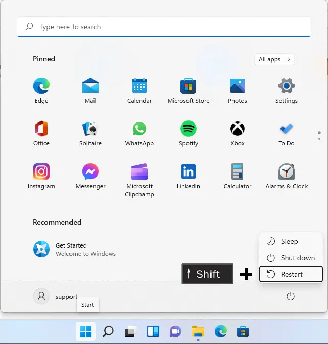 Disable Driver Signature Enforcement via start menu