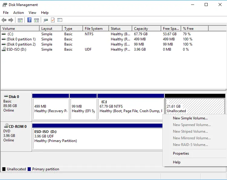 Disk management