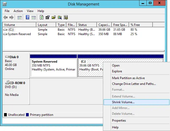 Disk management