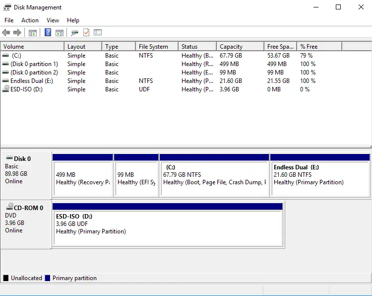 Disk management