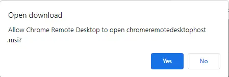 Download Chrome remote desktop