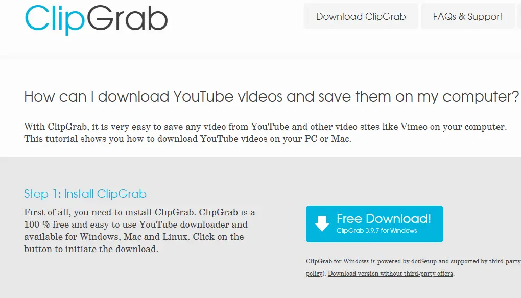 Download ClipGrab