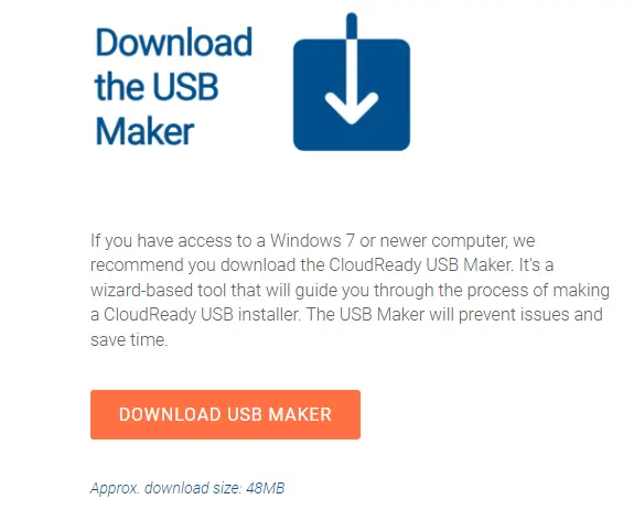 Download CloudReady USB maker