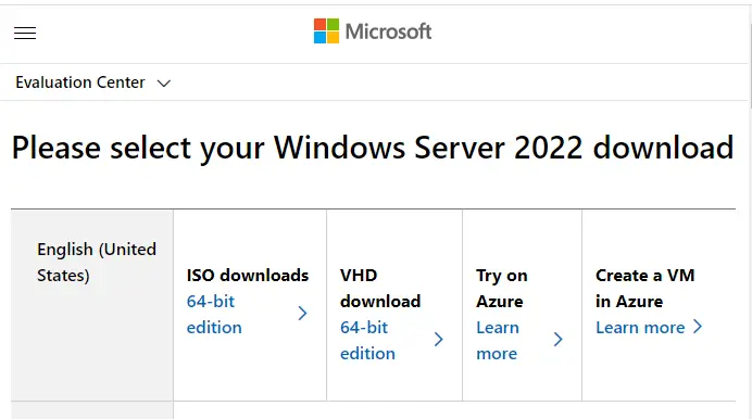 Download Windows Server 2022