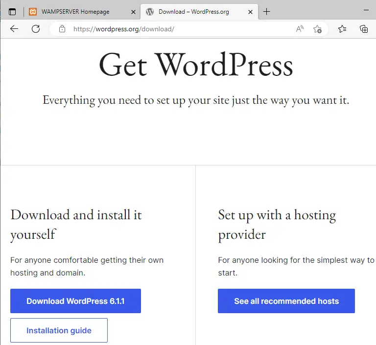 Download WordPress