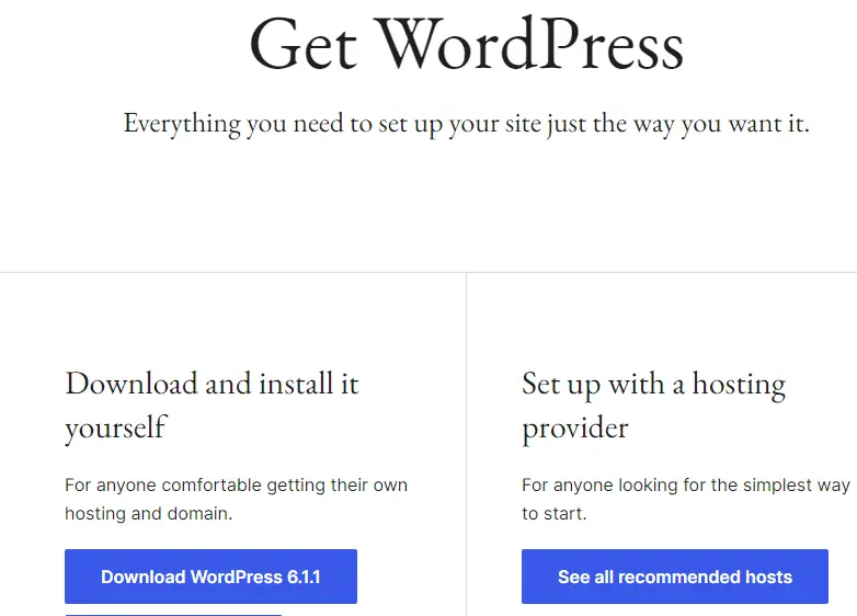 Download WordPress