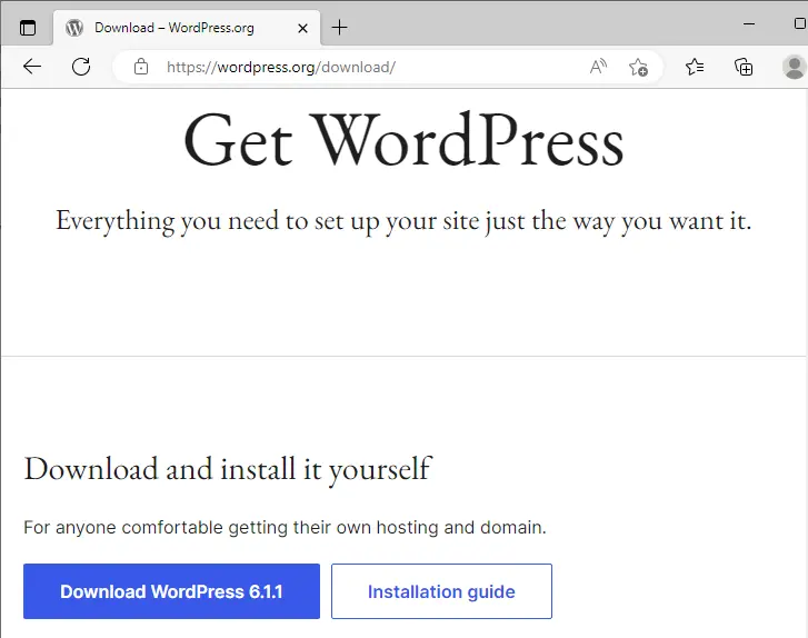 Download WordPress