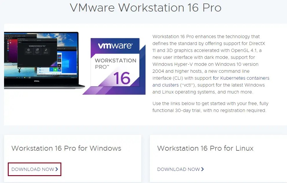 vmware workstation download 16 Pro