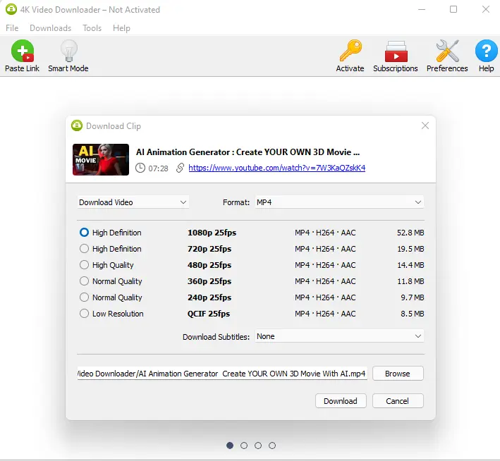 Download YouTube video 4k video