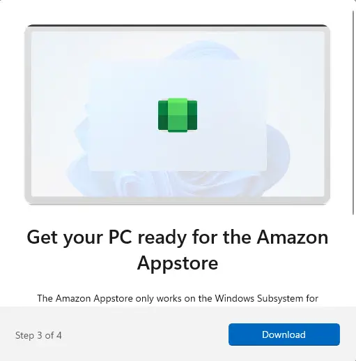 Download amazon appstore on Windows