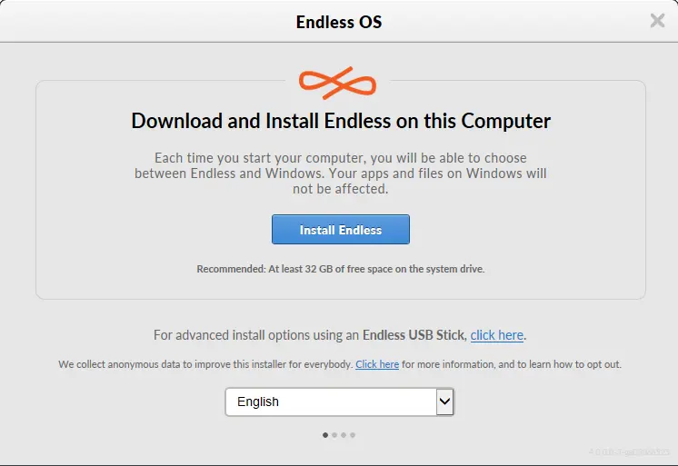 Download and install Endless OS