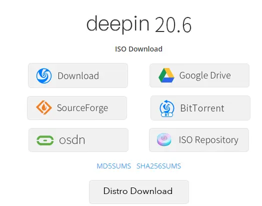 Download deepin 20.6 ISO