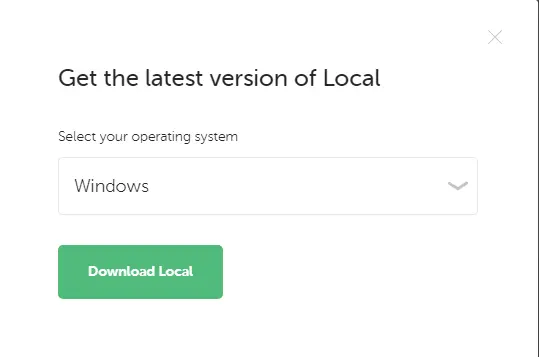 Download local choose your platform