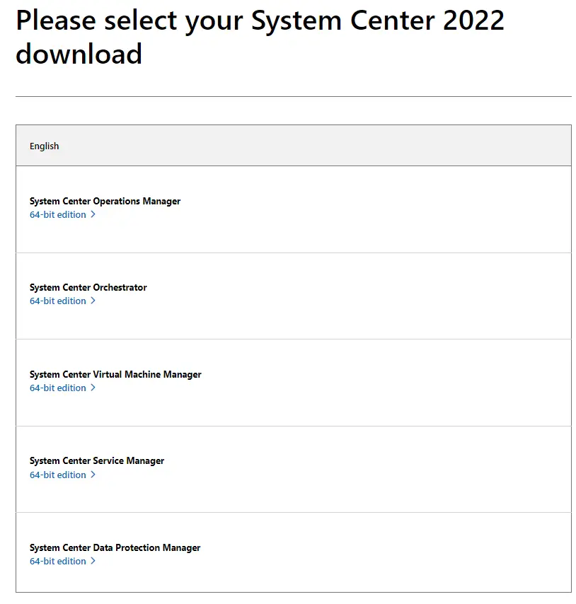 Download system center 2022