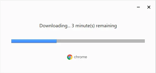 Downloading Google Chrome