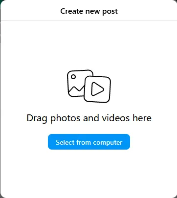 Drag photos and videos Instagram