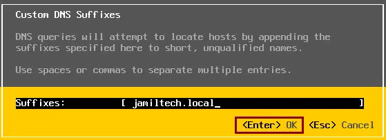 ESXi custom DNS Suffixes