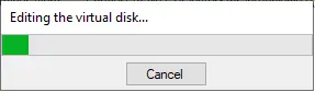 Editing the virtual disk