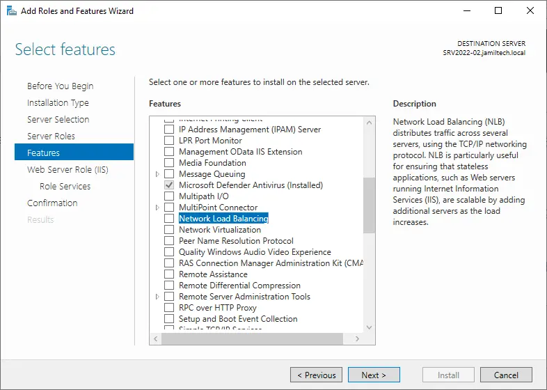 Enable Network load balancing