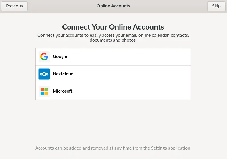 Endless OS connect your online account