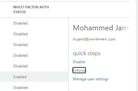 Enforce multi-factor auth