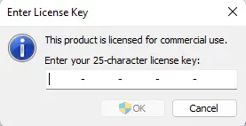 Enter license key VMware