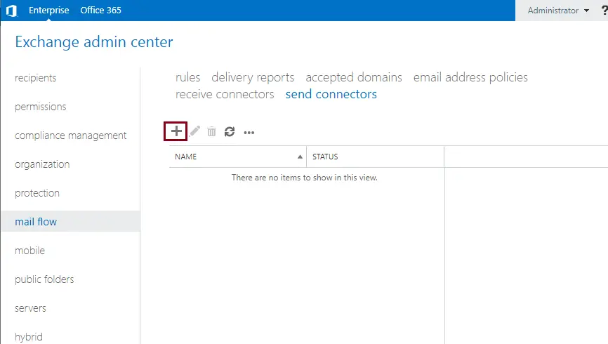 Exchange admin center mail flow