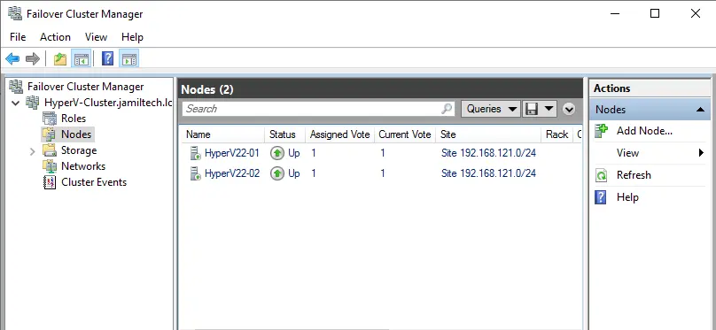 Failover cluster manager