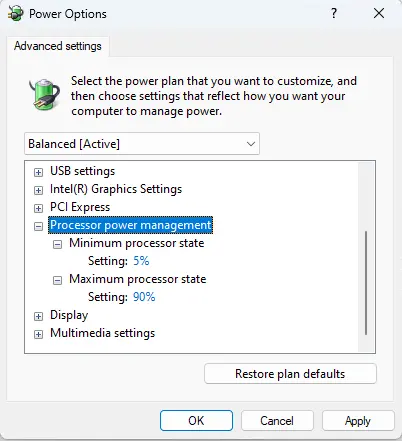 Fix CPU over temperature error