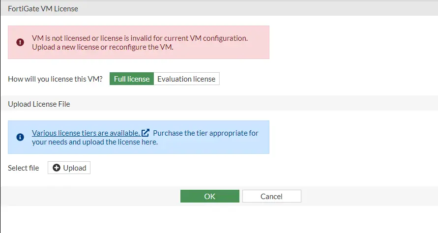 Fotigate VM license