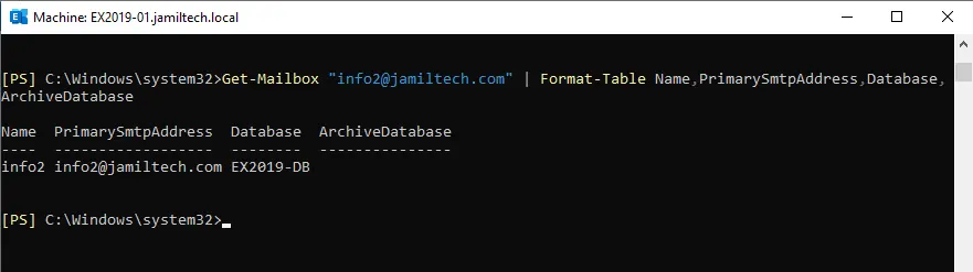 Get-Mailbox command