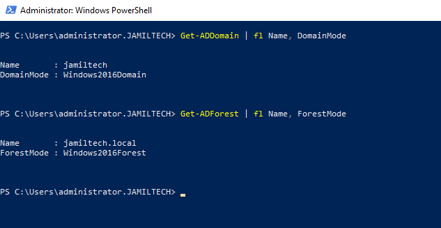 Get-addomain PowerShell