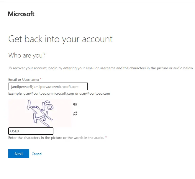 Get back your Microsoft 365 account