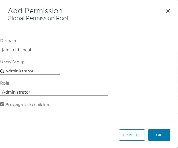 Global permission root