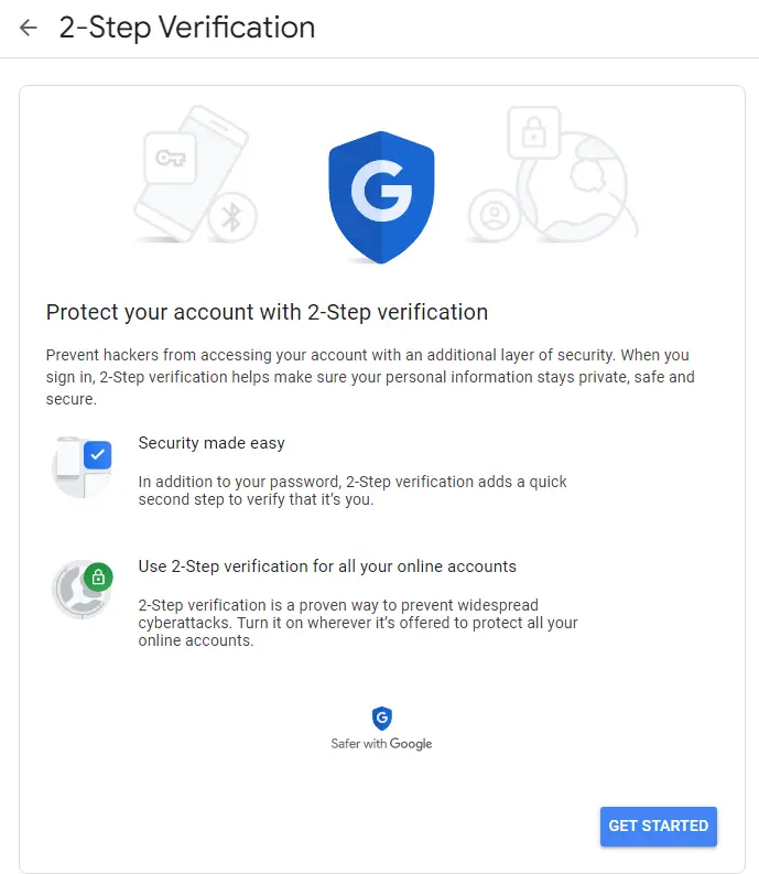 Google Gmail password