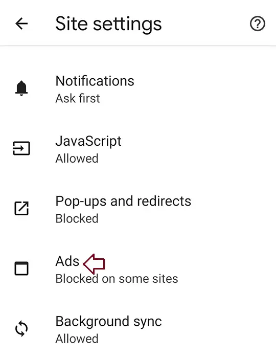 Google chrome app site settings