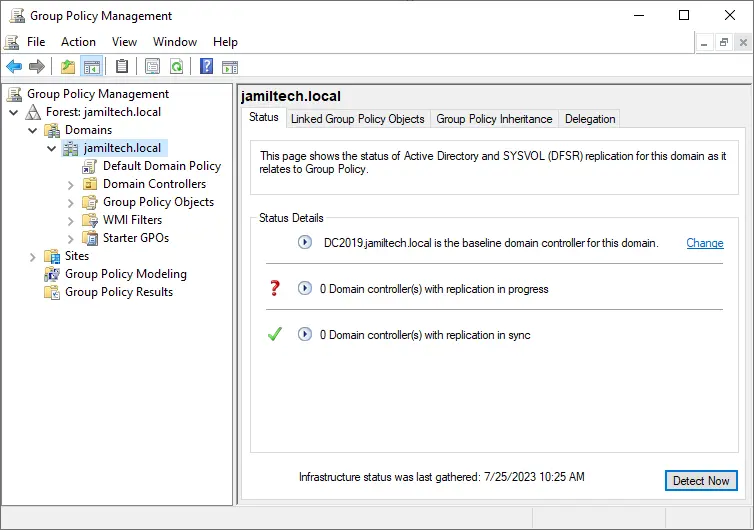 Group policy management