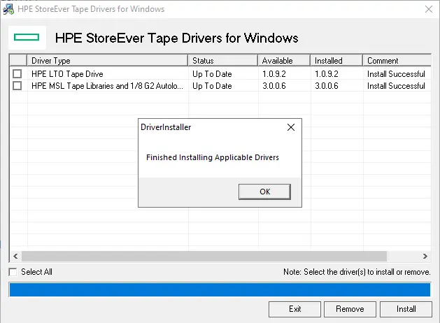 HPE StoreEver tape drivers