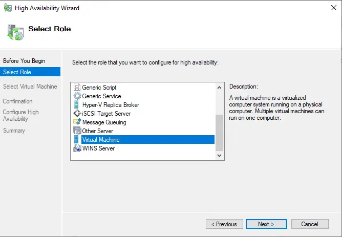 High Availability Hyper-V Virtual Machines